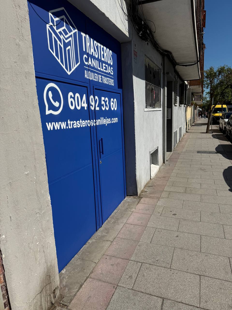 Fachada exterior de las instalaciones de Trasteros Canillejas